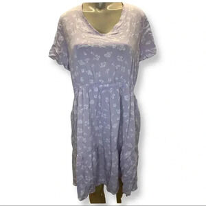 Pink Rose Size 1 Lilac Floral Dress. New With Tags